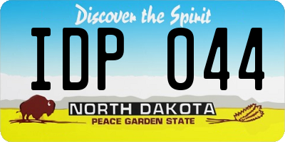 ND license plate IDP044