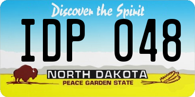 ND license plate IDP048