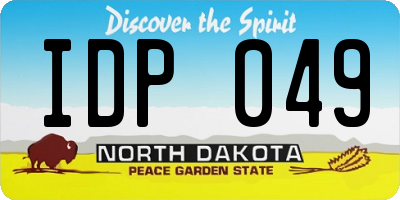 ND license plate IDP049