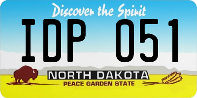 ND license plate IDP051