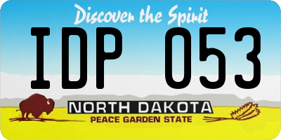 ND license plate IDP053