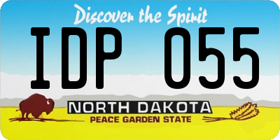 ND license plate IDP055