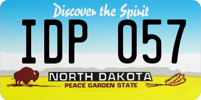 ND license plate IDP057