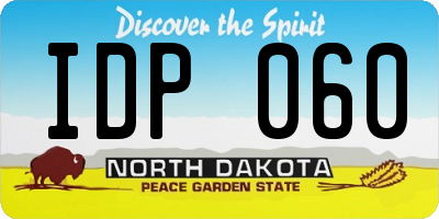 ND license plate IDP060