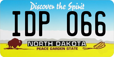 ND license plate IDP066