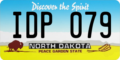 ND license plate IDP079