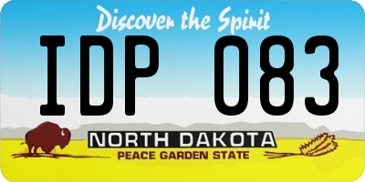 ND license plate IDP083