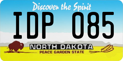 ND license plate IDP085