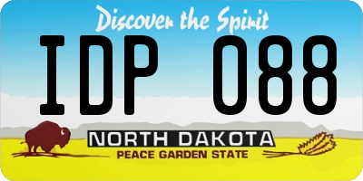 ND license plate IDP088