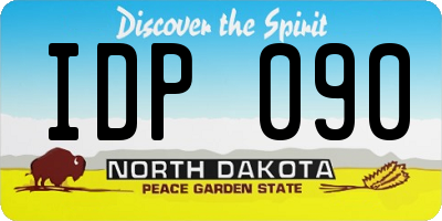 ND license plate IDP090