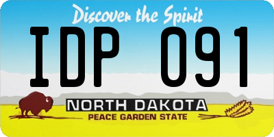 ND license plate IDP091