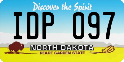 ND license plate IDP097