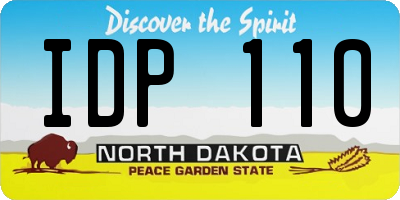 ND license plate IDP110