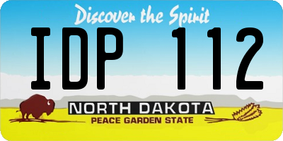 ND license plate IDP112