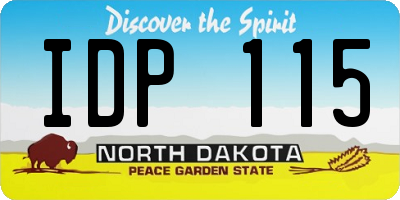 ND license plate IDP115