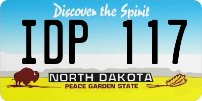 ND license plate IDP117