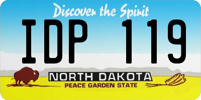 ND license plate IDP119