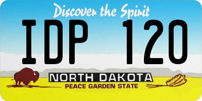 ND license plate IDP120