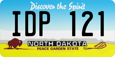 ND license plate IDP121