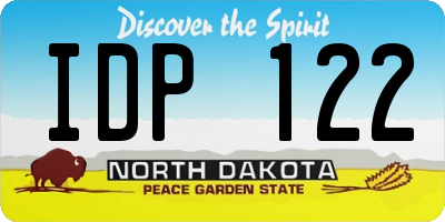 ND license plate IDP122