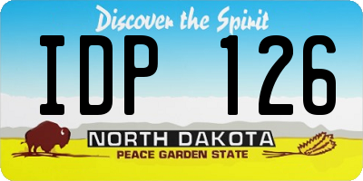 ND license plate IDP126