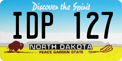ND license plate IDP127