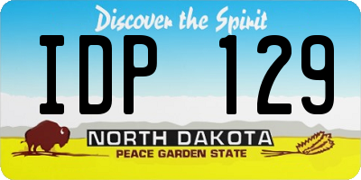 ND license plate IDP129