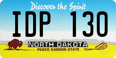 ND license plate IDP130