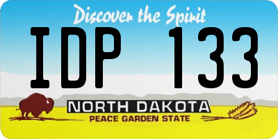 ND license plate IDP133
