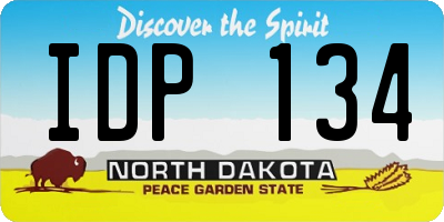 ND license plate IDP134