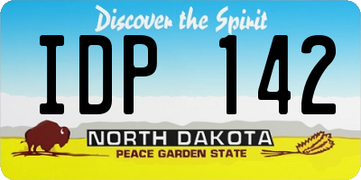 ND license plate IDP142