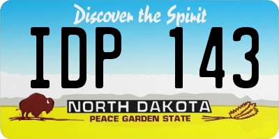 ND license plate IDP143