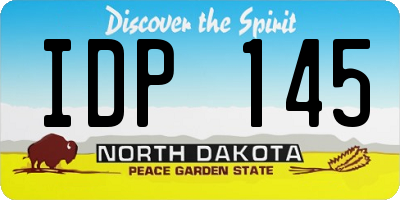 ND license plate IDP145