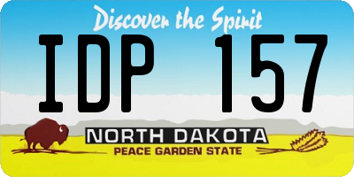 ND license plate IDP157