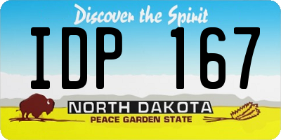 ND license plate IDP167