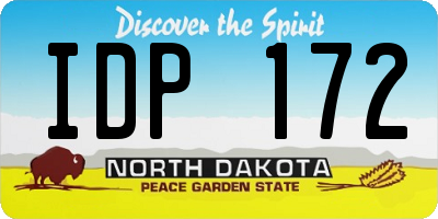 ND license plate IDP172