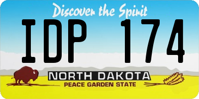ND license plate IDP174