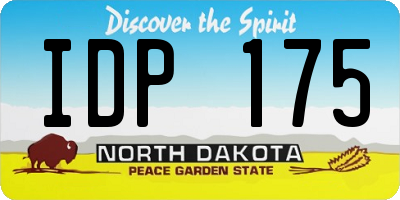 ND license plate IDP175