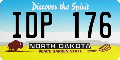 ND license plate IDP176