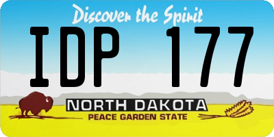 ND license plate IDP177