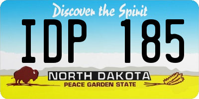 ND license plate IDP185