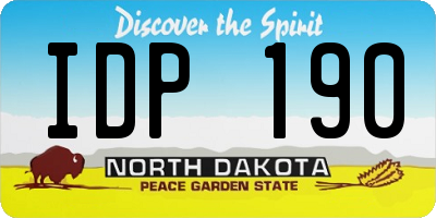 ND license plate IDP190