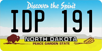 ND license plate IDP191