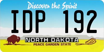 ND license plate IDP192