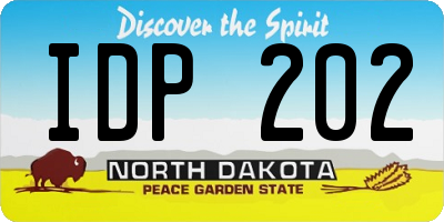 ND license plate IDP202
