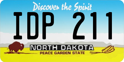 ND license plate IDP211