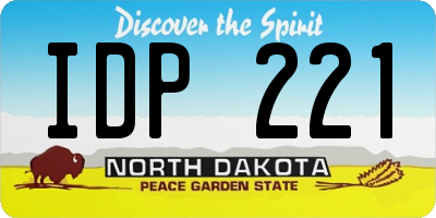 ND license plate IDP221