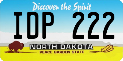 ND license plate IDP222