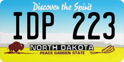 ND license plate IDP223