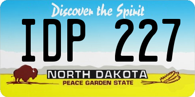 ND license plate IDP227